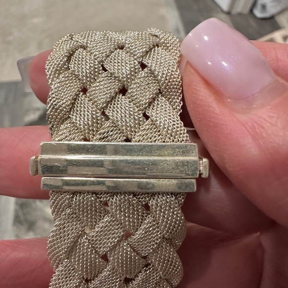 AUTHENTIC Rare & Retired Tiffany & Co Sterling Silver Mesh Bracelet - Picture 5 of 7